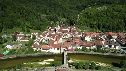 Saint-Ursanne 스톡 동영상 221243929