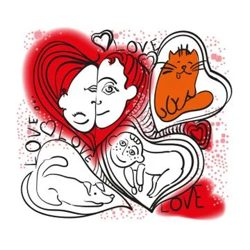 Saint Valentine Day Stock Illustration