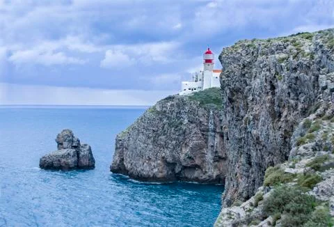 Saint Vicent lighthouse Stock Photos
