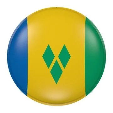 Saint Vincent and the Grenadines button Stock Illustration