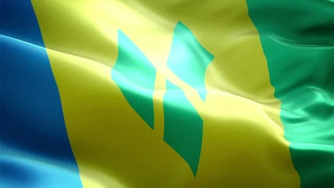 Saint Vincent Flag Stock Footage 116395781