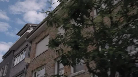 Saint Vith - Belgium Circa 2018 - Travelling down an alley in Saint Vith 3 Stock Footage 325352371