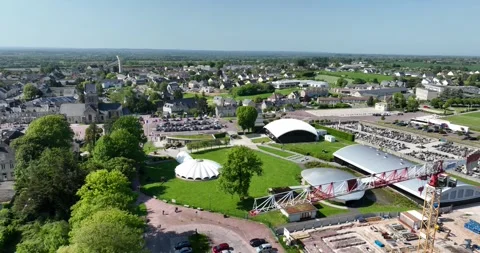 Sainte Mere Eglise , 20th of May 2023, France. The Airborne Museum is a French Stock Footage 243435447
