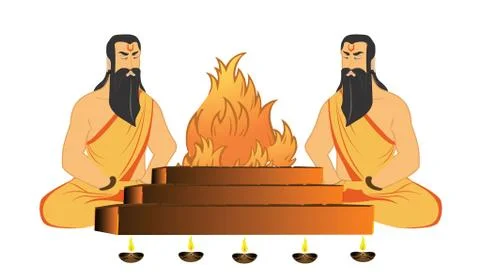 Saints rituals Illustrazione stock