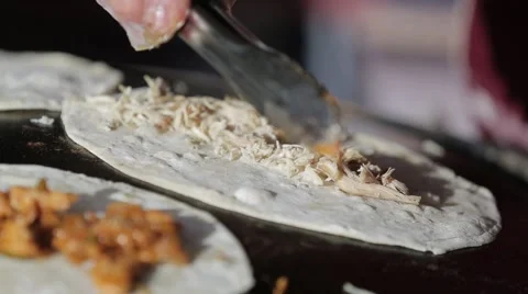 Saj Beta Bread Sandwiches Stock Footage 52083151