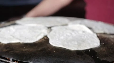 Saj Beta Bread Sandwiches Stock Footage 52083377