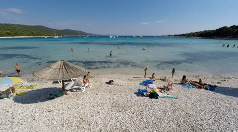 Sakarun beach Stock Footage 63999025