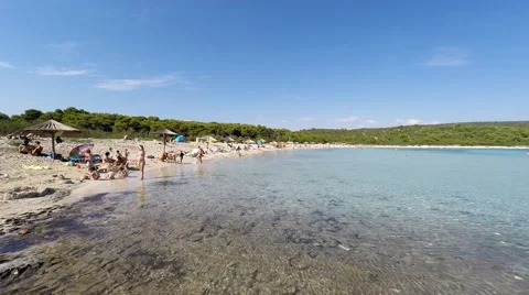 Sakarun beach Stock Footage 64001156