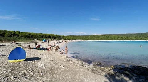 Sakarun beach Stock Footage 64001177