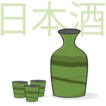 Sake Stock Illustration
