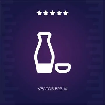Sake vector icon Stock Illustration
