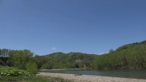 Sakhalin Island River Stock Footage 75394153
