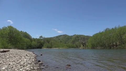 Sakhalin Island River Stock Footage 75394160
