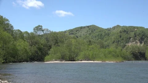 Sakhalin Island River Stock Footage 75394193
