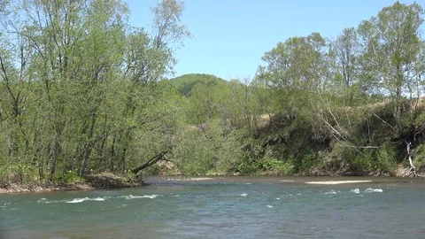 Sakhalin Island River Stock Footage 75394203