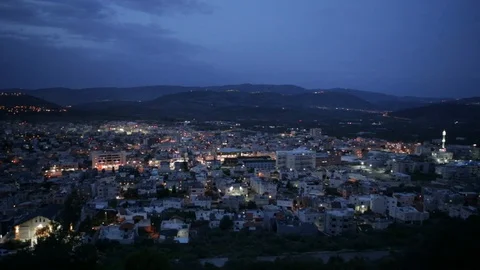 Sakhnin View Stock Footage 102178473