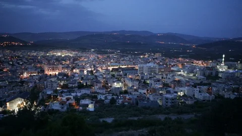 Sakhnin View Stock Footage 102178491