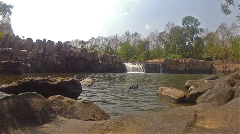 Sakunothayan Waterfall2 Stock Footage 50005288