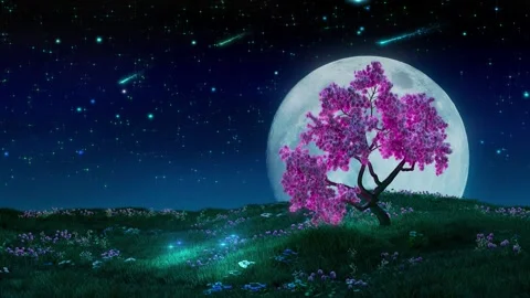 Sakura and the moon Видео 339446460