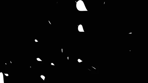 Sakura Falling down Alpha Channel Stock Footage 138680136