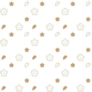 Sakura Flower pattern - Japanese style Background Stock Illustration