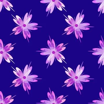 Sakura flower seamless pattern design element Stock Illustration