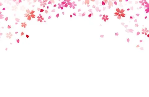 Sakura flowers background. Vector illustration. Stock Illustration