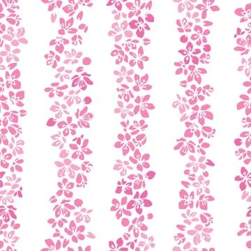 Sakura flowers pattern Stock Illustration