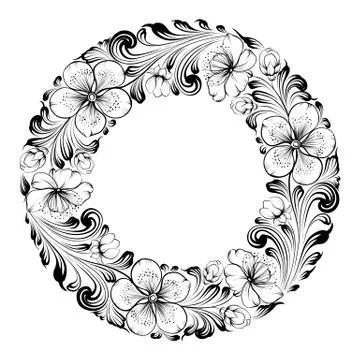 Sakura frame Illustrazione stock