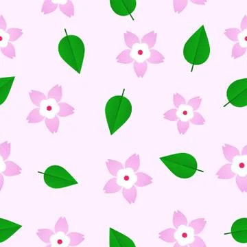 Sakura Pattern Stock Illustration