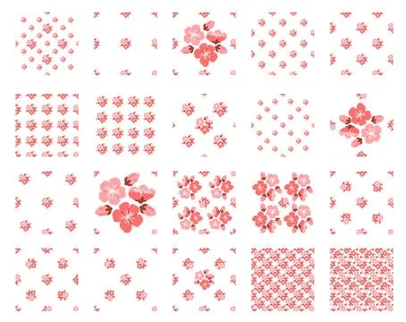 Sakura pattern. The infinite allure seamless background captured spirit sakura Stock Illustration