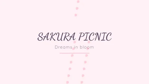 Sakura picnic theme background: Japanese cherry blossom romance design. Stock Footage 336805685