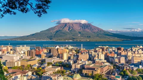 Sakurajima Time Lapse Stock Footage 60223558