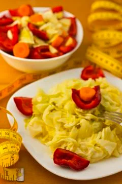 Salad with aperitif Stock Photos