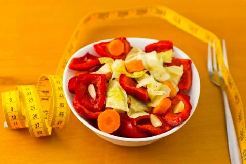 Salad with aperitif Stock Photos