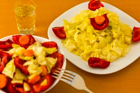 Salad with aperitif Stock Photos