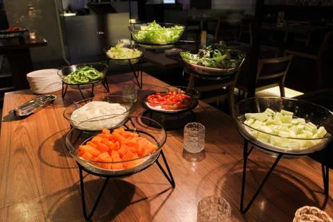 Salad bar Stock Photos