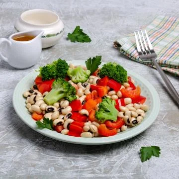 Salad beans with vegetables Stock Photos