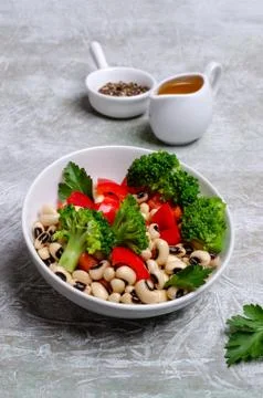 Salad beans with vegetables Stock Photos