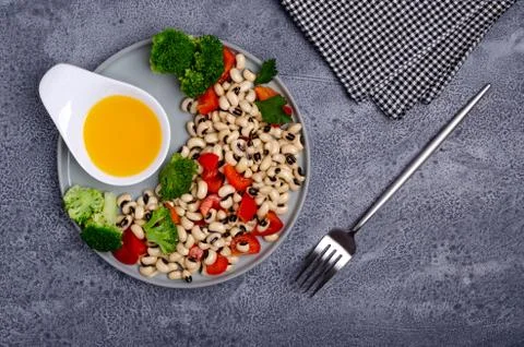 Salad beans with vegetables Stock Photos