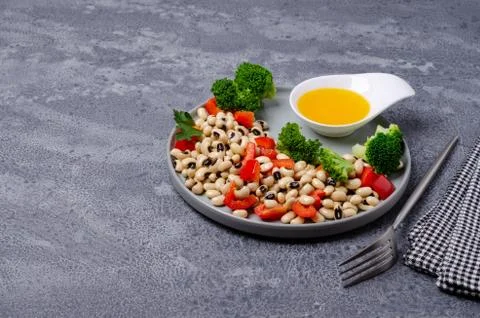 Salad beans with vegetables Stock Photos