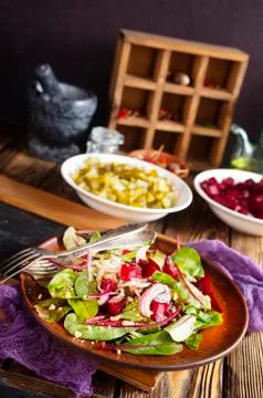 Salad with beet Stock Photos
