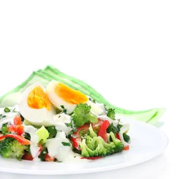 Salad with broccoli Stock Photos