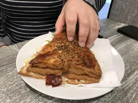 The salad cake Stock Photos