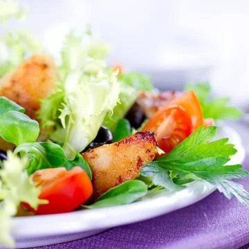 Salad with chicken Stock Photos
