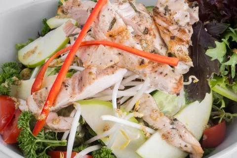 Salad chicken Stock Photos