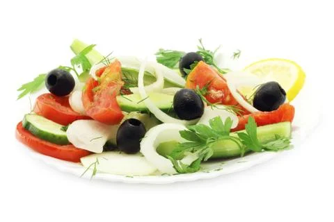 Salad close-up Stock Photos