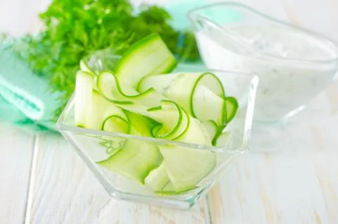 Salad with cucumber Stock Photos