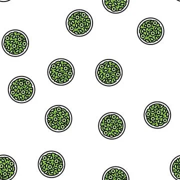 Salad cucumber vector seamless pattern イラスト素材