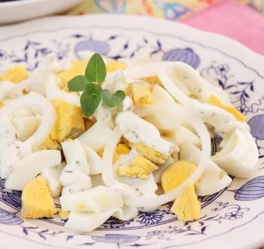 A salad of eggs Stock Photos